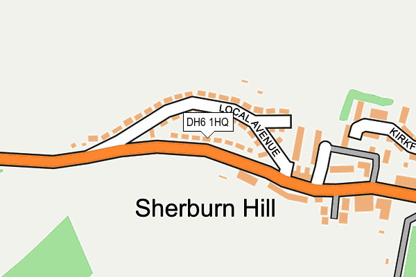 DH6 1HQ map - OS OpenMap – Local (Ordnance Survey)