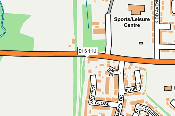 DH6 1HU map - OS OpenMap – Local (Ordnance Survey) DH6 1HU map - OS OpenMap – Local (Ordnance Survey)