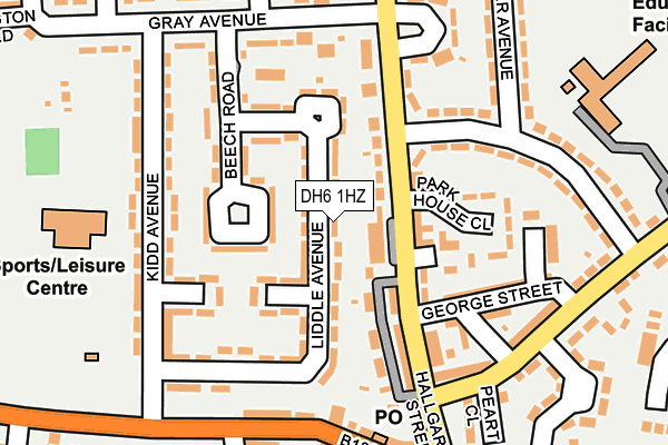 DH6 1HZ map - OS OpenMap – Local (Ordnance Survey) DH6 1HZ map - OS OpenMap – Local (Ordnance Survey)