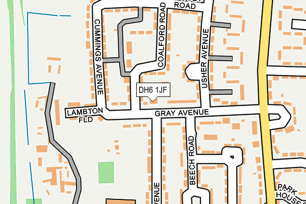 DH6 1JF map - OS OpenMap – Local (Ordnance Survey) DH6 1JF map - OS OpenMap – Local (Ordnance Survey)