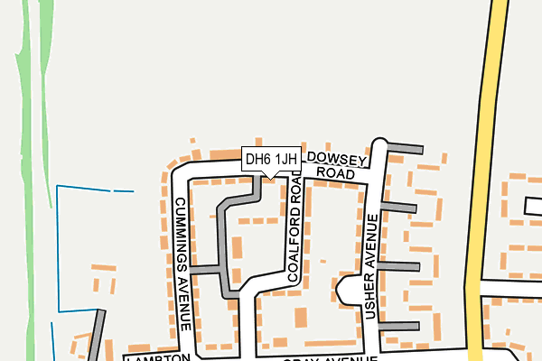 DH6 1JH map - OS OpenMap – Local (Ordnance Survey) DH6 1JH map - OS OpenMap – Local (Ordnance Survey)
