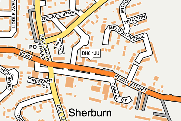 DH6 1JU map - OS OpenMap – Local (Ordnance Survey) DH6 1JU map - OS OpenMap – Local (Ordnance Survey)