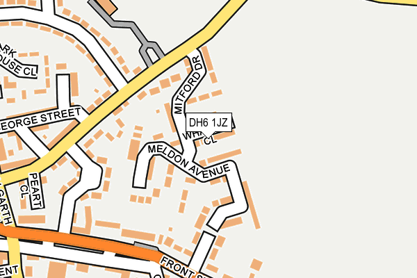 DH6 1JZ map - OS OpenMap – Local (Ordnance Survey) DH6 1JZ map - OS OpenMap – Local (Ordnance Survey)