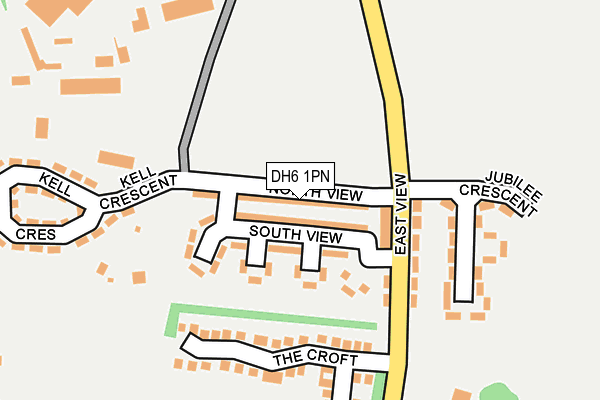 DH6 1PN map - OS OpenMap – Local (Ordnance Survey) DH6 1PN map - OS OpenMap – Local (Ordnance Survey)