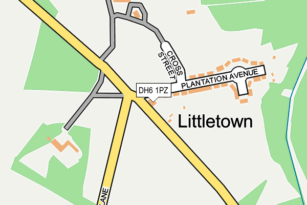 DH6 1PZ map - OS OpenMap – Local (Ordnance Survey) DH6 1PZ map - OS OpenMap – Local (Ordnance Survey)