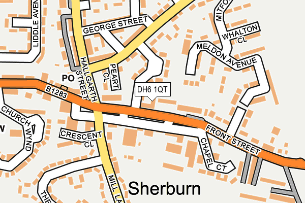 DH6 1QT map - OS OpenMap – Local (Ordnance Survey) DH6 1QT map - OS OpenMap – Local (Ordnance Survey)