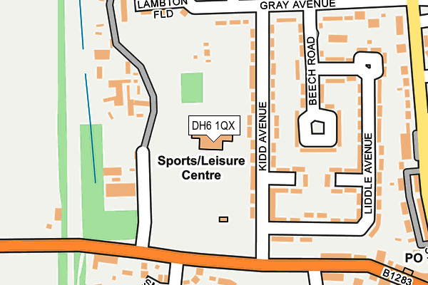 DH6 1QX map - OS OpenMap – Local (Ordnance Survey) DH6 1QX map - OS OpenMap – Local (Ordnance Survey)