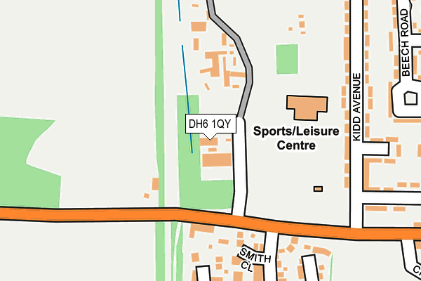 DH6 1QY map - OS OpenMap – Local (Ordnance Survey) DH6 1QY map - OS OpenMap – Local (Ordnance Survey)