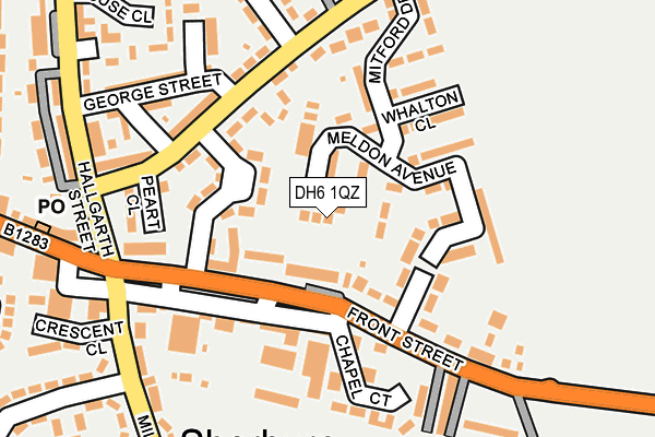 DH6 1QZ map - OS OpenMap – Local (Ordnance Survey) DH6 1QZ map - OS OpenMap – Local (Ordnance Survey)