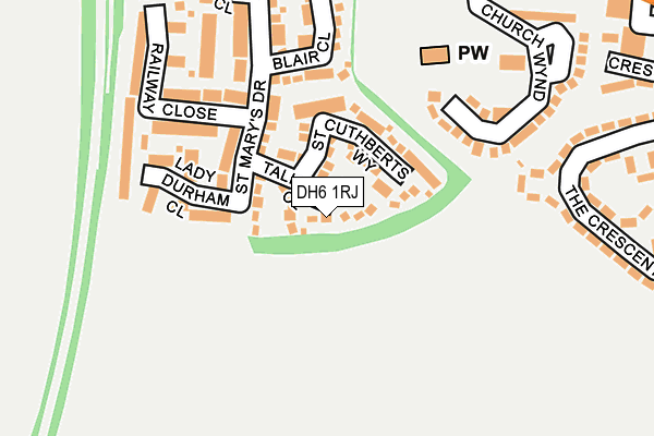 DH6 1RJ map - OS OpenMap – Local (Ordnance Survey) DH6 1RJ map - OS OpenMap – Local (Ordnance Survey)
