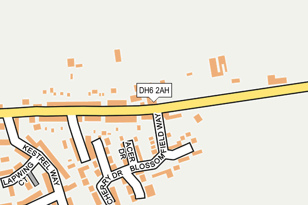 DH6 2AH map - OS OpenMap – Local (Ordnance Survey) DH6 2AH map - OS OpenMap – Local (Ordnance Survey)