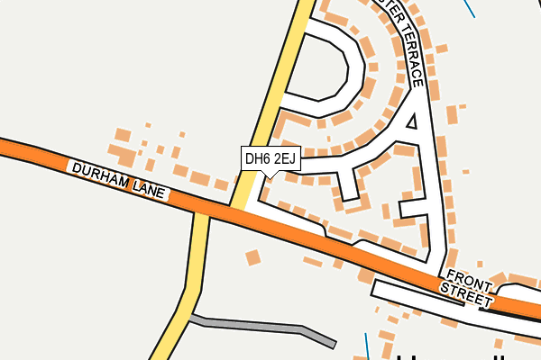 DH6 2EJ map - OS OpenMap – Local (Ordnance Survey) DH6 2EJ map - OS OpenMap – Local (Ordnance Survey)