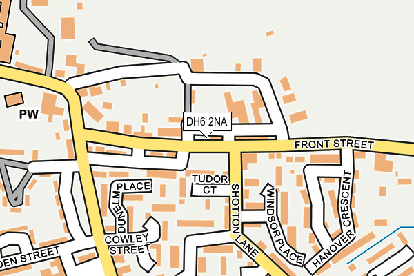 DH6 2NA map - OS OpenMap – Local (Ordnance Survey) DH6 2NA map - OS OpenMap – Local (Ordnance Survey)