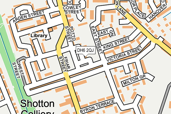 DH6 2QJ map - OS OpenMap – Local (Ordnance Survey) DH6 2QJ map - OS OpenMap – Local (Ordnance Survey)