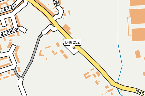 DH6 2QZ map - OS OpenMap – Local (Ordnance Survey)