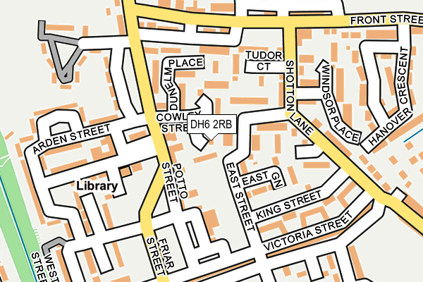 DH6 2RB map - OS OpenMap – Local (Ordnance Survey) DH6 2RB map - OS OpenMap – Local (Ordnance Survey)