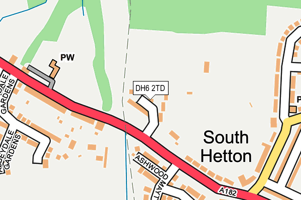 DH6 2TD map - OS OpenMap – Local (Ordnance Survey) DH6 2TD map - OS OpenMap – Local (Ordnance Survey)