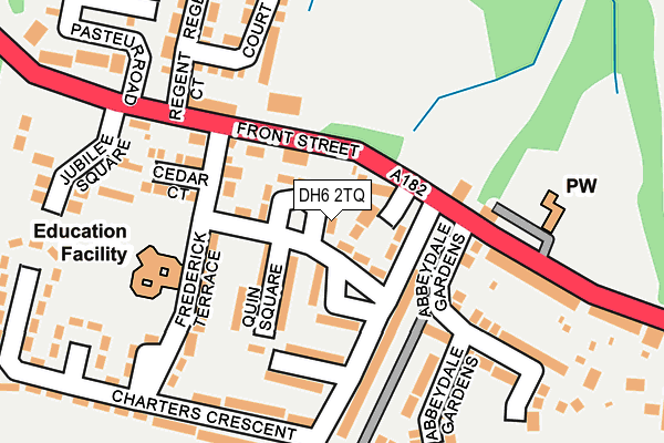 DH6 2TQ map - OS OpenMap – Local (Ordnance Survey) DH6 2TQ map - OS OpenMap – Local (Ordnance Survey)