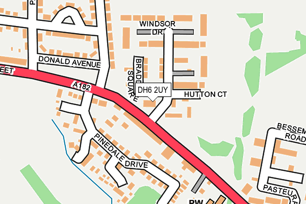 DH6 2UY map - OS OpenMap – Local (Ordnance Survey) DH6 2UY map - OS OpenMap – Local (Ordnance Survey)