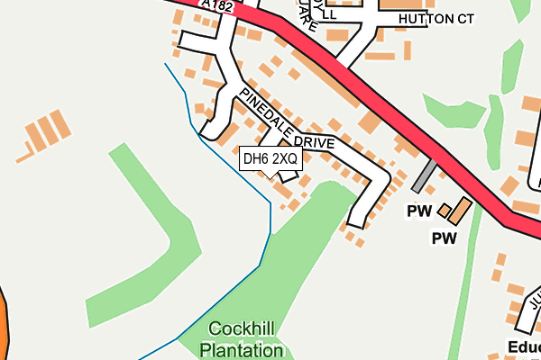 DH6 2XQ map - OS OpenMap – Local (Ordnance Survey) DH6 2XQ map - OS OpenMap – Local (Ordnance Survey)