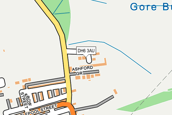 DH6 3AU map - OS OpenMap – Local (Ordnance Survey) DH6 3AU map - OS OpenMap – Local (Ordnance Survey)