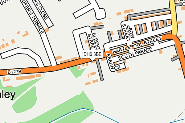 DH6 3BE map - OS OpenMap – Local (Ordnance Survey) DH6 3BE map - OS OpenMap – Local (Ordnance Survey)