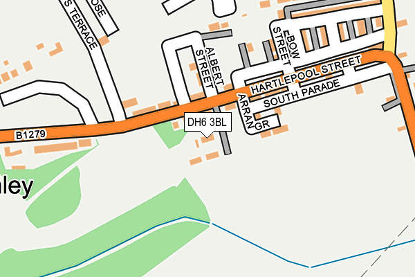 DH6 3BL map - OS OpenMap – Local (Ordnance Survey) DH6 3BL map - OS OpenMap – Local (Ordnance Survey)