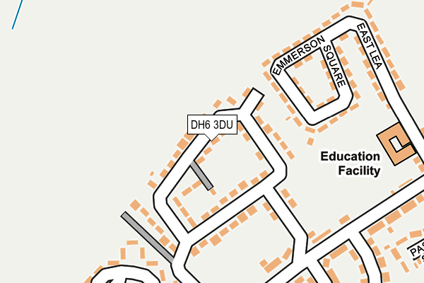 DH6 3DU map - OS OpenMap – Local (Ordnance Survey) DH6 3DU map - OS OpenMap – Local (Ordnance Survey)