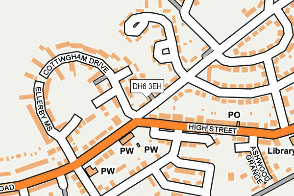 DH6 3EH map - OS OpenMap – Local (Ordnance Survey) DH6 3EH map - OS OpenMap – Local (Ordnance Survey)