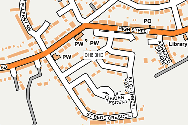 DH6 3HD map - OS OpenMap – Local (Ordnance Survey) DH6 3HD map - OS OpenMap – Local (Ordnance Survey)