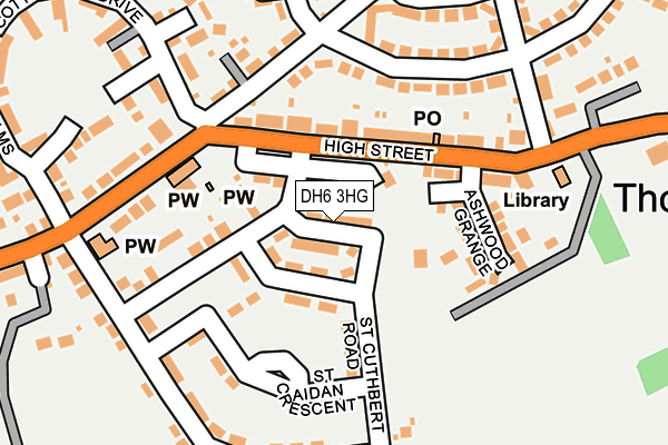 DH6 3HG map - OS OpenMap – Local (Ordnance Survey) DH6 3HG map - OS OpenMap – Local (Ordnance Survey)