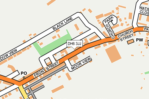 DH6 3JJ map - OS OpenMap – Local (Ordnance Survey) DH6 3JJ map - OS OpenMap – Local (Ordnance Survey)