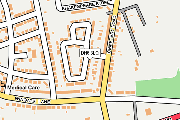 DH6 3LQ map - OS OpenMap – Local (Ordnance Survey) DH6 3LQ map - OS OpenMap – Local (Ordnance Survey)