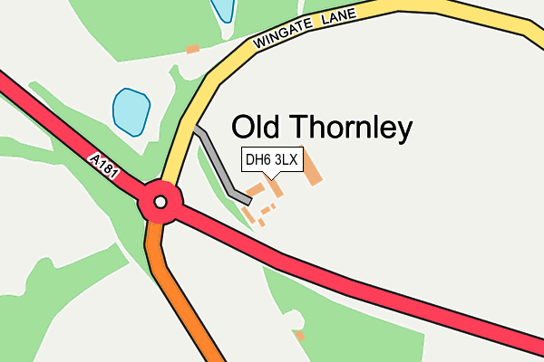 DH6 3LX map - OS OpenMap – Local (Ordnance Survey) DH6 3LX map - OS OpenMap – Local (Ordnance Survey)