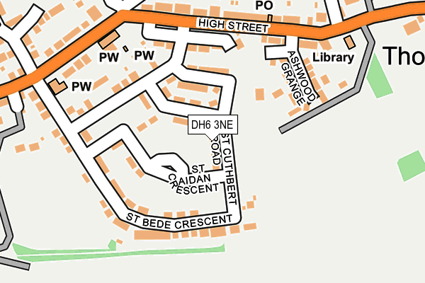 DH6 3NE map - OS OpenMap – Local (Ordnance Survey) DH6 3NE map - OS OpenMap – Local (Ordnance Survey)