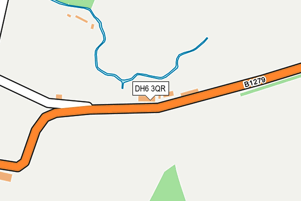 DH6 3QR map - OS OpenMap – Local (Ordnance Survey) DH6 3QR map - OS OpenMap – Local (Ordnance Survey)