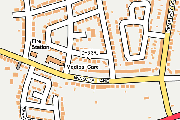 DH6 3RJ map - OS OpenMap – Local (Ordnance Survey) DH6 3RJ map - OS OpenMap – Local (Ordnance Survey)