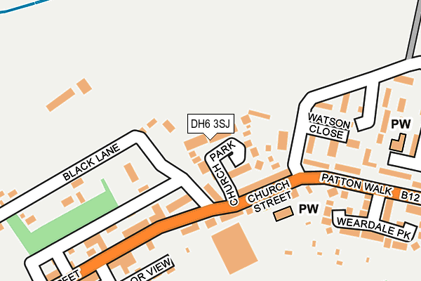 DH6 3SJ map - OS OpenMap – Local (Ordnance Survey) DH6 3SJ map - OS OpenMap – Local (Ordnance Survey)