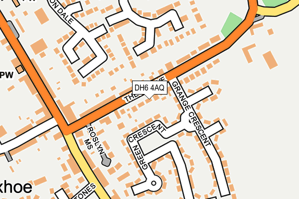 DH6 4AQ map - OS OpenMap – Local (Ordnance Survey) DH6 4AQ map - OS OpenMap – Local (Ordnance Survey)