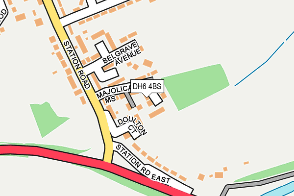 DH6 4BS map - OS OpenMap – Local (Ordnance Survey) DH6 4BS map - OS OpenMap – Local (Ordnance Survey)