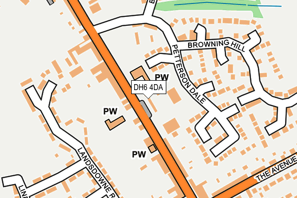 DH6 4DA map - OS OpenMap – Local (Ordnance Survey) DH6 4DA map - OS OpenMap – Local (Ordnance Survey)