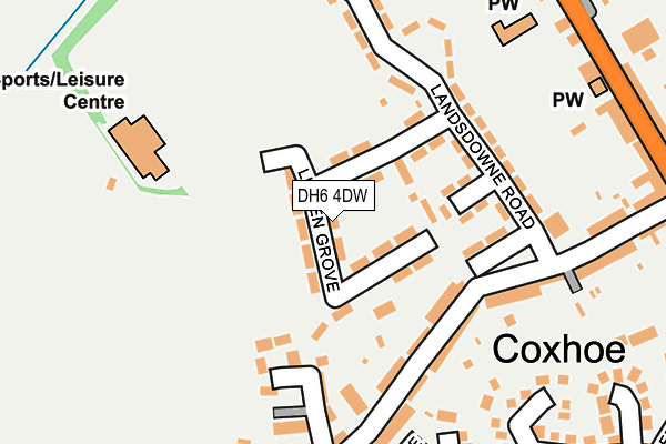 DH6 4DW map - OS OpenMap – Local (Ordnance Survey) DH6 4DW map - OS OpenMap – Local (Ordnance Survey)