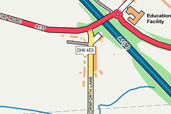 DH6 4ES map - OS OpenMap – Local (Ordnance Survey) DH6 4ES map - OS OpenMap – Local (Ordnance Survey)