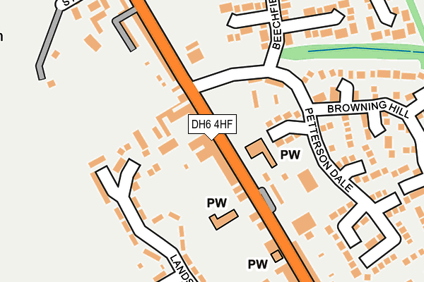 DH6 4HF map - OS OpenMap – Local (Ordnance Survey) DH6 4HF map - OS OpenMap – Local (Ordnance Survey)