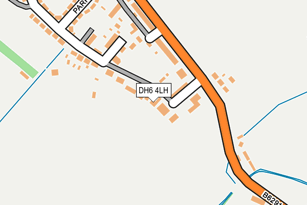 DH6 4LH map - OS OpenMap – Local (Ordnance Survey) DH6 4LH map - OS OpenMap – Local (Ordnance Survey)