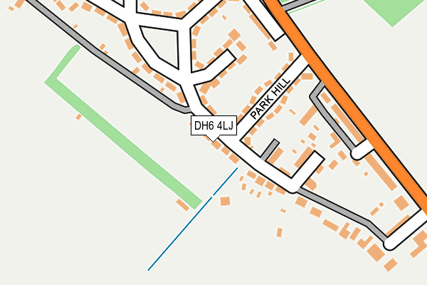 DH6 4LJ map - OS OpenMap – Local (Ordnance Survey) DH6 4LJ map - OS OpenMap – Local (Ordnance Survey)