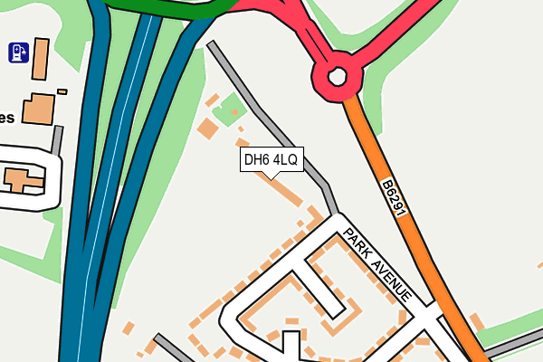 DH6 4LQ map - OS OpenMap – Local (Ordnance Survey) DH6 4LQ map - OS OpenMap – Local (Ordnance Survey)