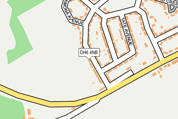 DH6 4NB map - OS OpenMap – Local (Ordnance Survey) DH6 4NB map - OS OpenMap – Local (Ordnance Survey)