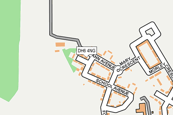 DH6 4NG map - OS OpenMap – Local (Ordnance Survey) DH6 4NG map - OS OpenMap – Local (Ordnance Survey)