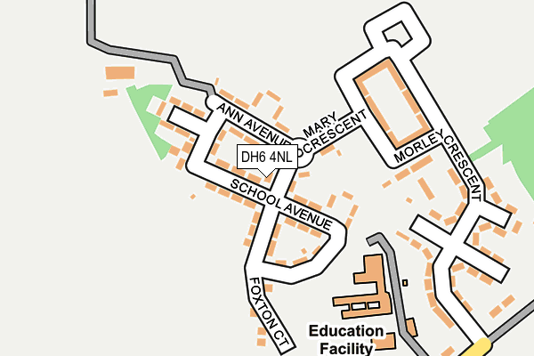 DH6 4NL map - OS OpenMap – Local (Ordnance Survey) DH6 4NL map - OS OpenMap – Local (Ordnance Survey)